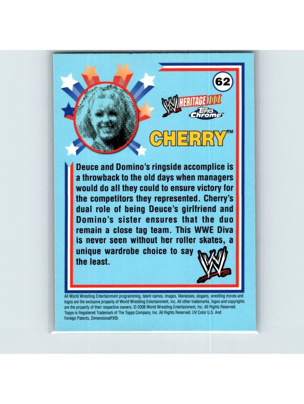 2008 Topps Chrome Heritage III WWE Cherry #62